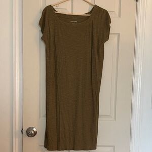 Eileen Fisher Olive Midi tunic dress coverup